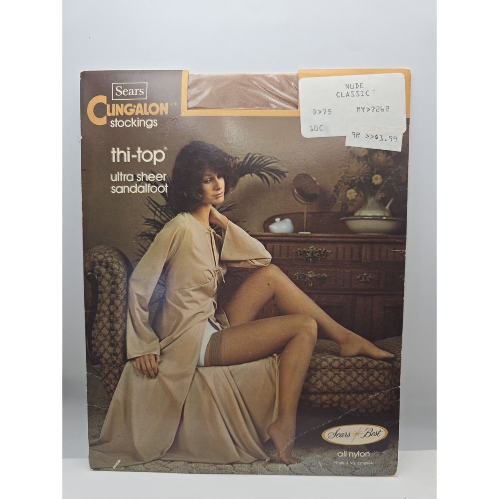 Thi-top Ultra sheer sandofoot. Nude classic. Cling-alon.